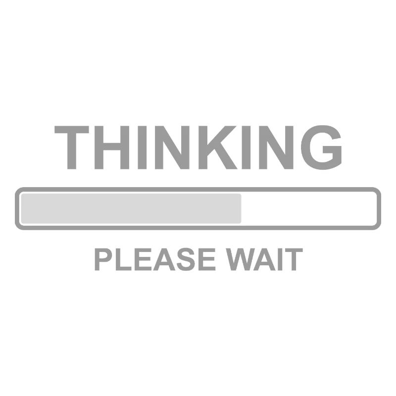 Thinking Please Wait Shirt – Funny Loading Bar