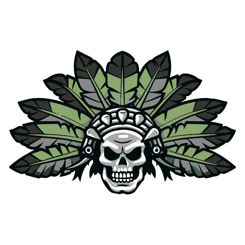 Indian Aztek Skull