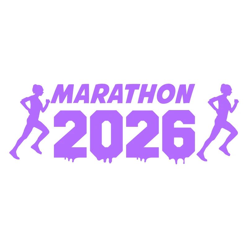 Marathon 2026 Runner Silhouettes