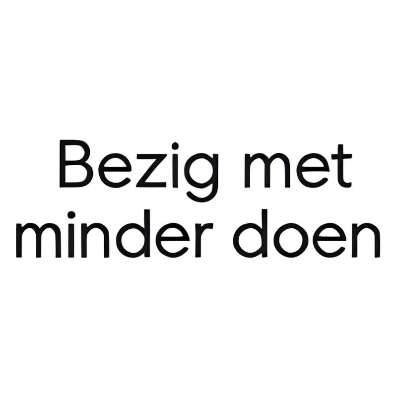 Faire moins – Conception de texte tendance