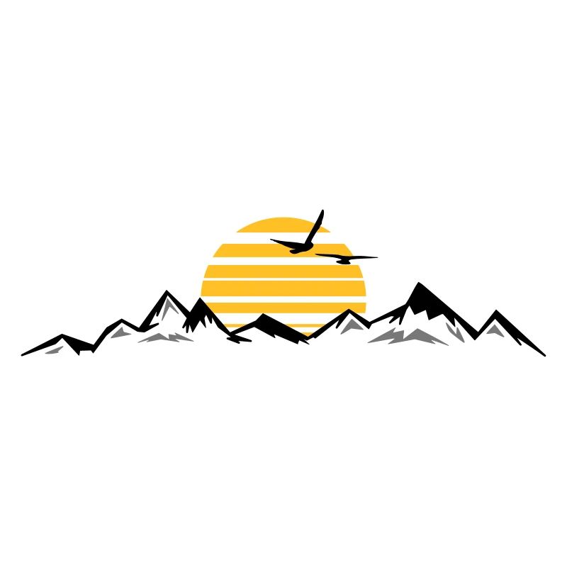 BERGE Mountains Landscape Silhouette Panorama