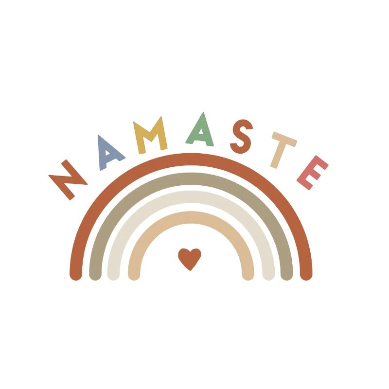 Namaste! Regenbogen, personalisierbar