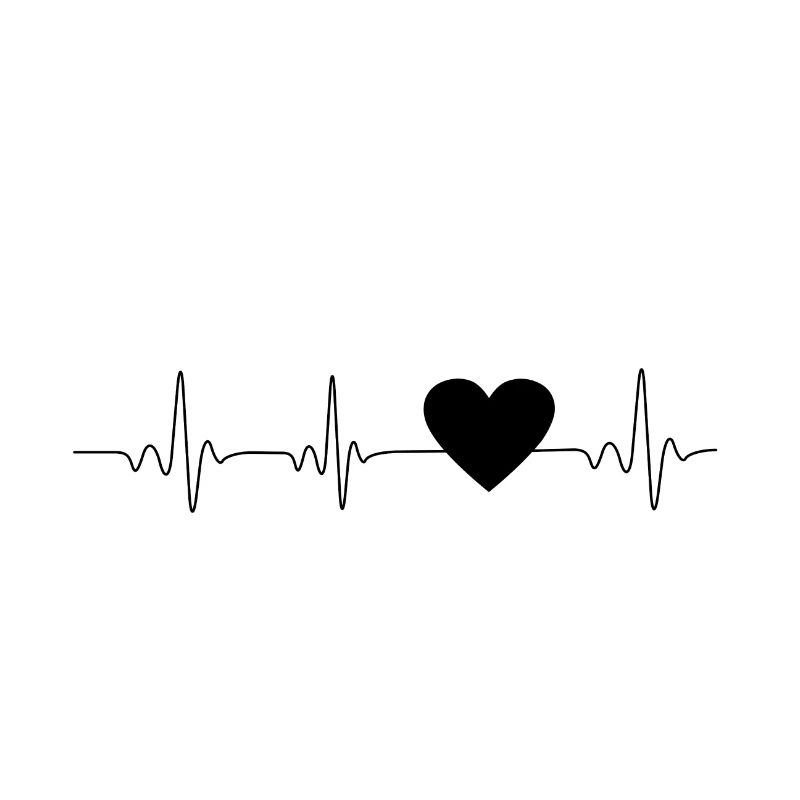 Heartbeat Herz schwarz 🖤