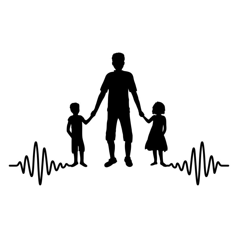 Herzschlag 2 Kinder Papa
