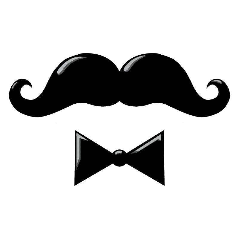 Eleganter Schnurrbart
