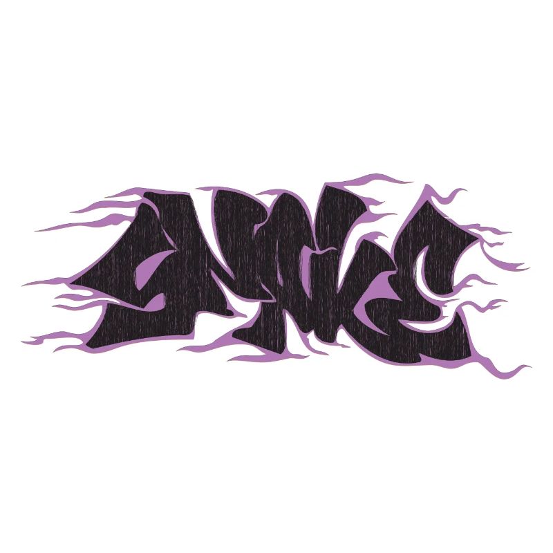 serpent main graffiti dessiner pourpre