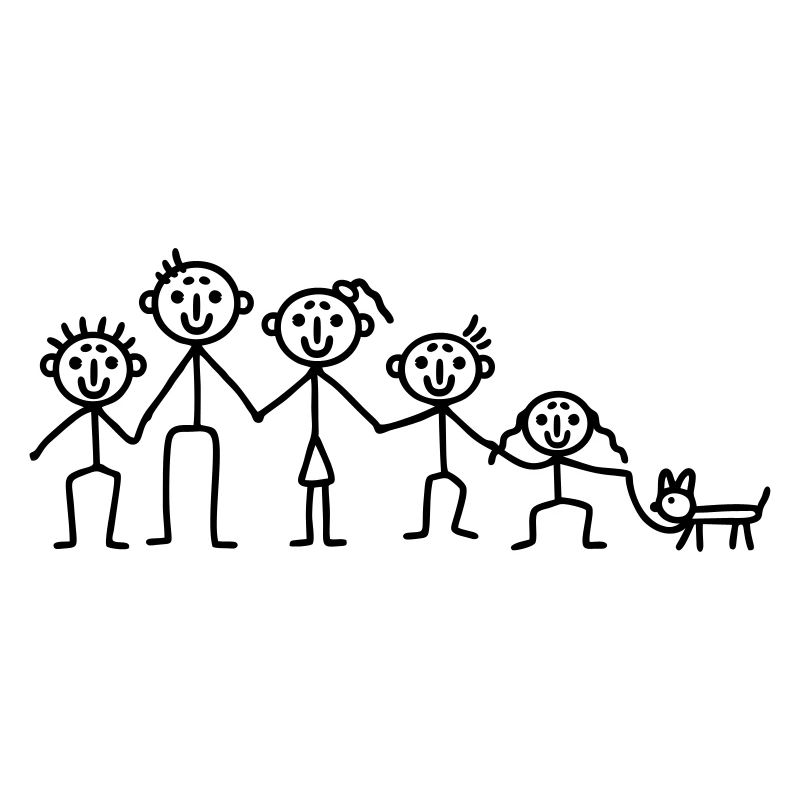 Familie mit Hund
