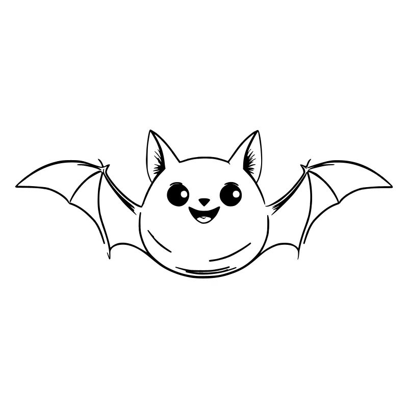 chauve-souris mignonne comme illustration vectorielle