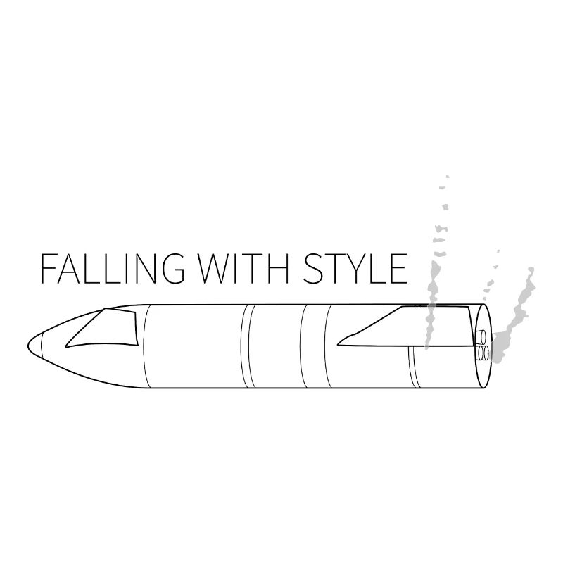 Starship Falling mit Stil