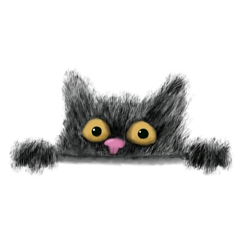 Peeping Katze