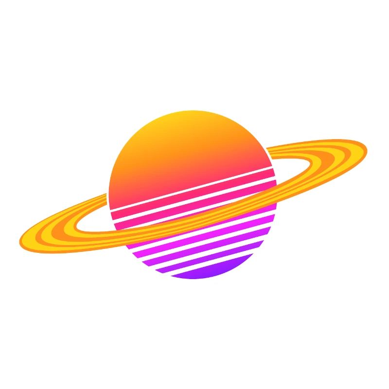 Synthwave Saturne