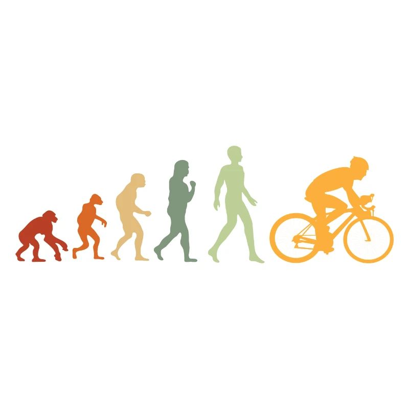 Évolution Cycliste Cadeau Pour Cycliste Vélo VTT