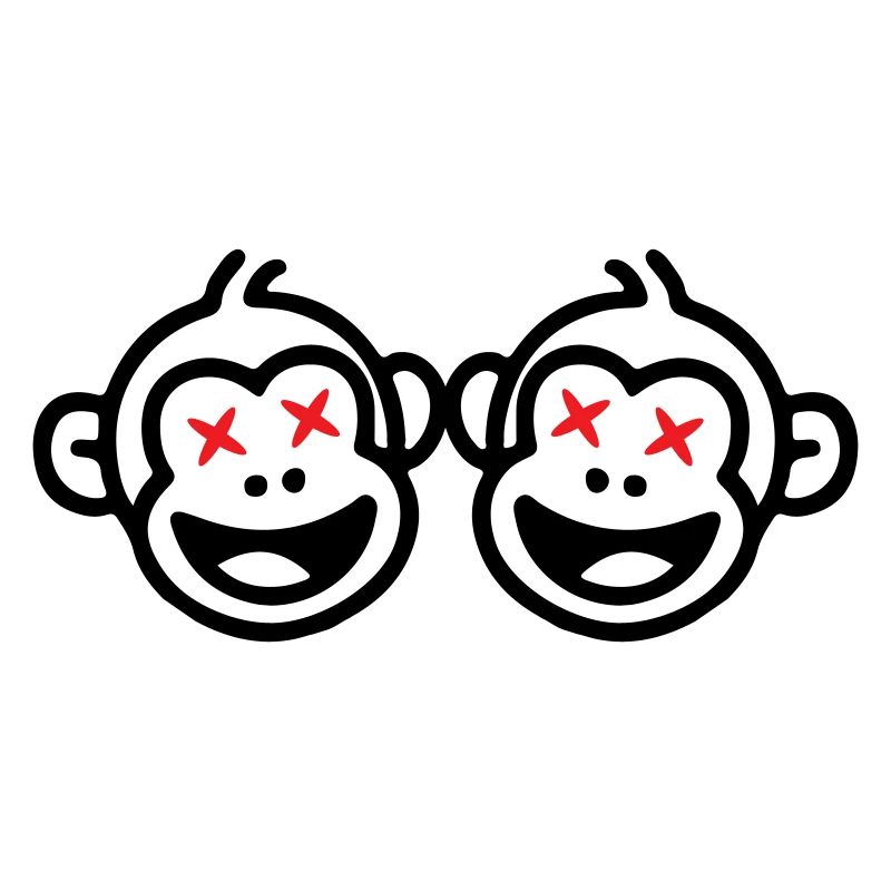 Équipe de singes drôle