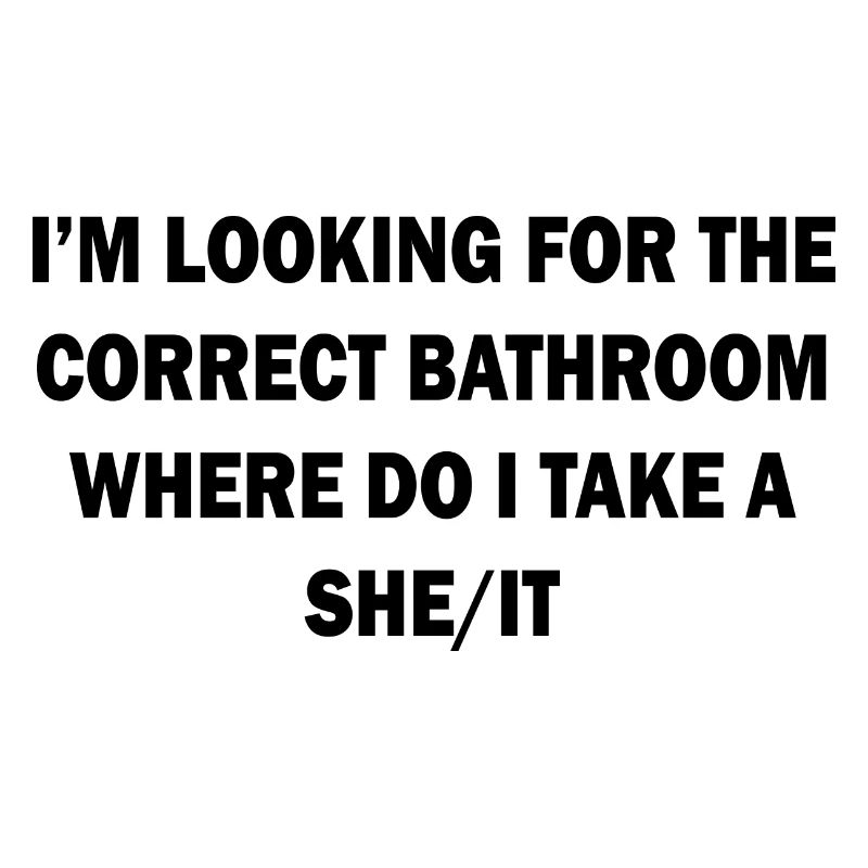 CORRECT BATHROOM TAKE A SHE/IT