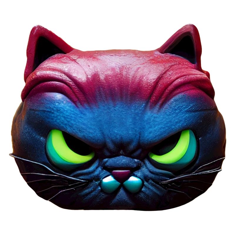 Magical angry cat face!