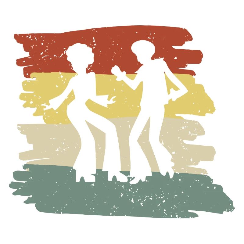 Regenbogen Tanzsilhouette