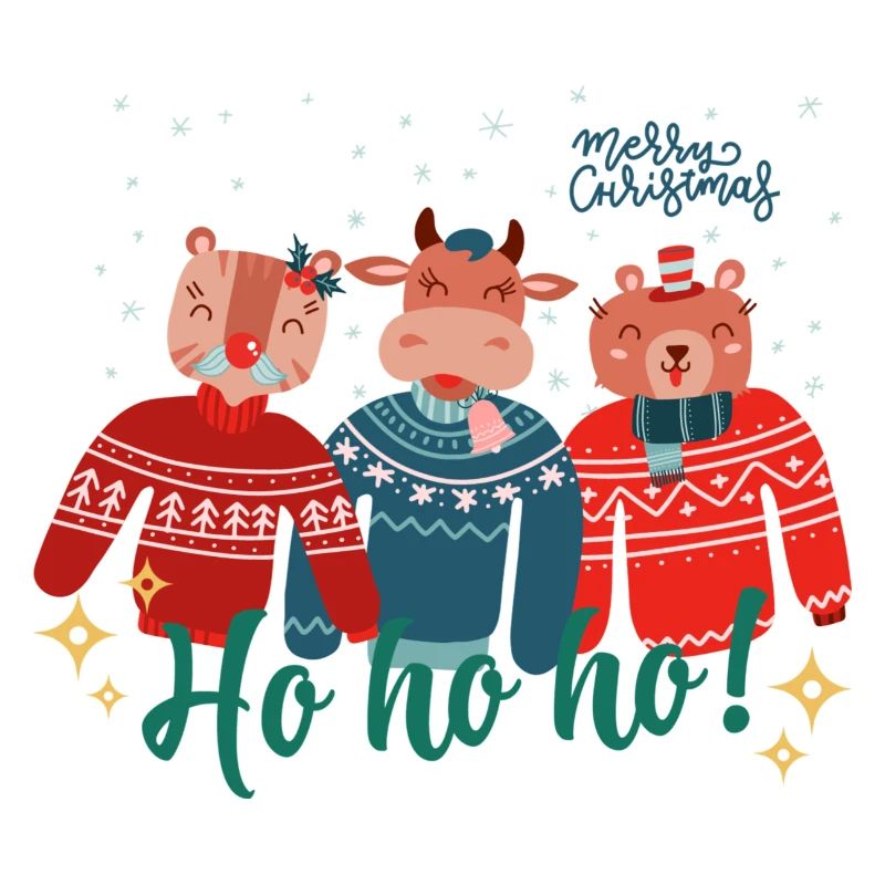 Hässlicher Weihnachtspullover - Frohe Weihnachten