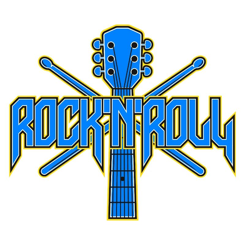 Rock & Roll Gitarrenemblem