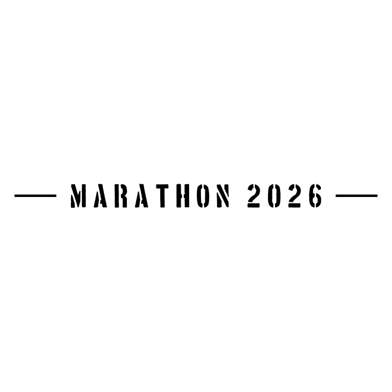 Lettrage Marathon 2026