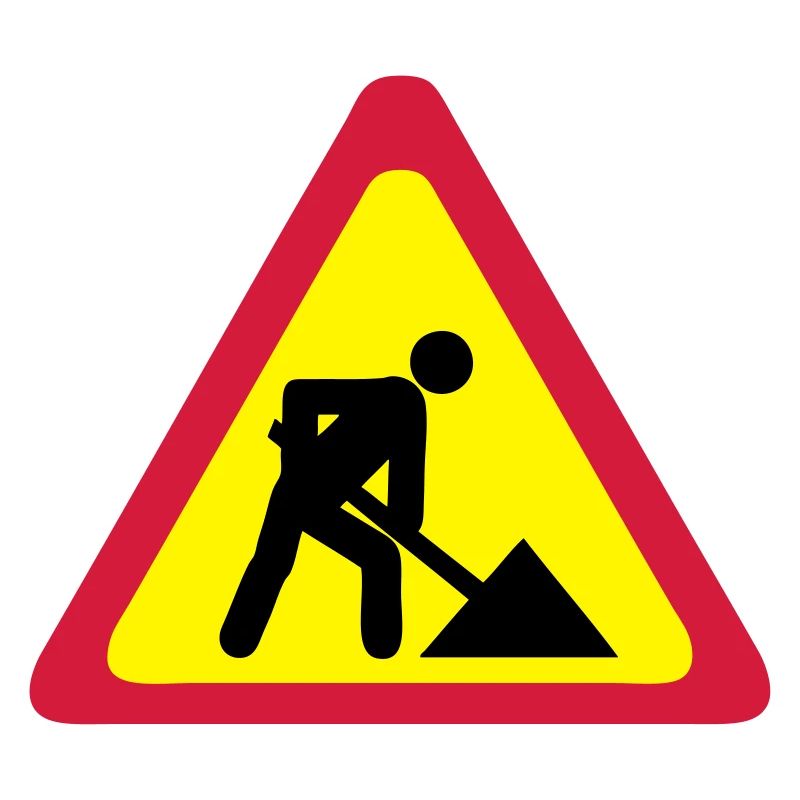 sign construction site works 2303