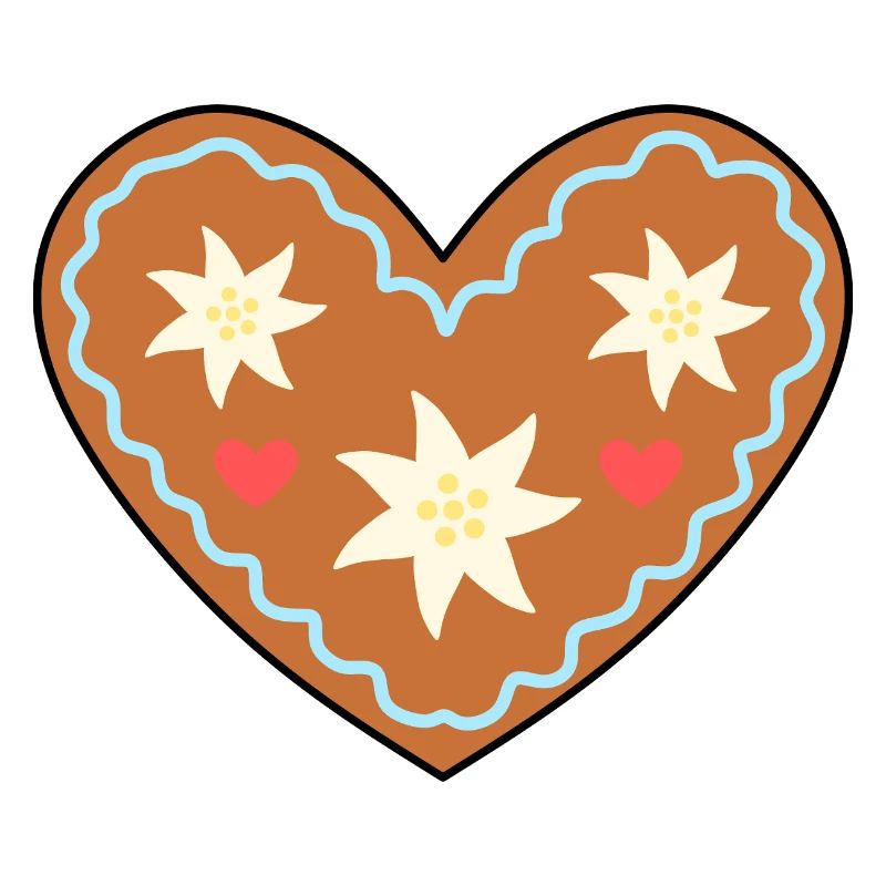 Frosted Heart Lebkuchen Design