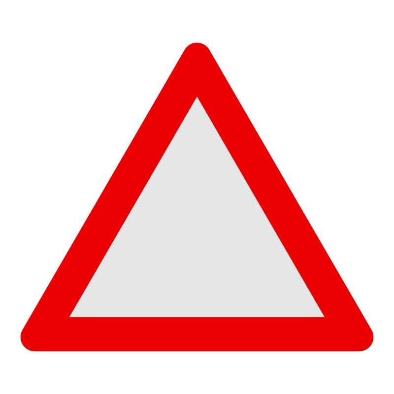 Blank Warning Triangle