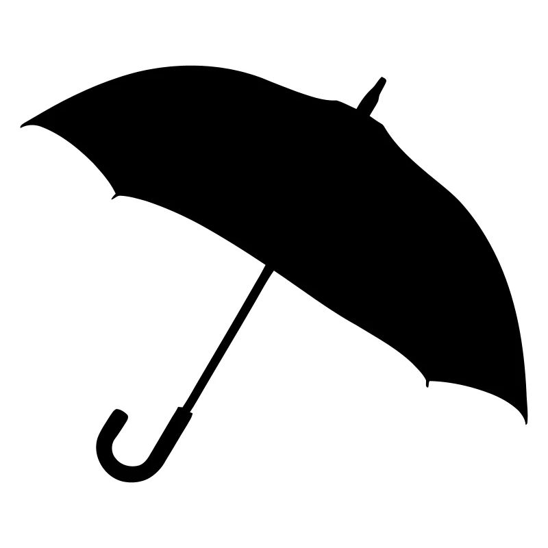 Klassische Regenschirm-Silhouette