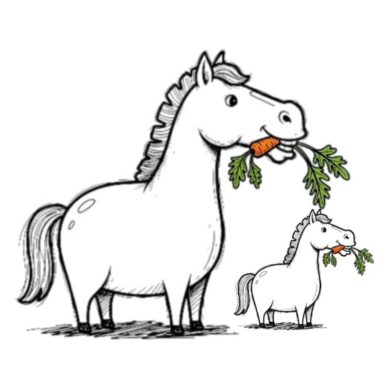 Lachendes Pferd