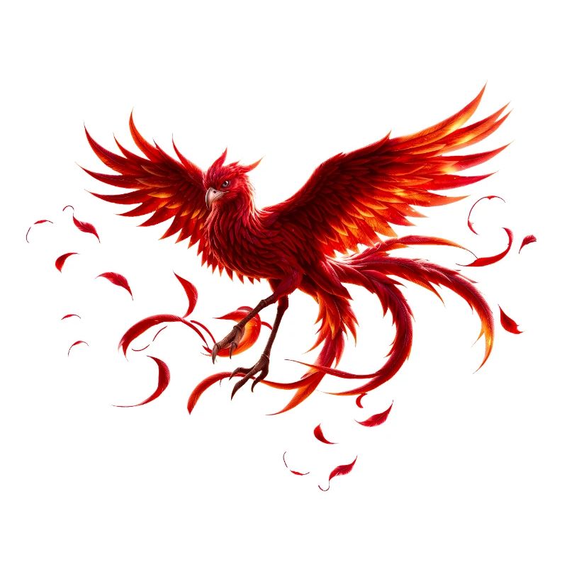 Scarlet Phoenix im Flug