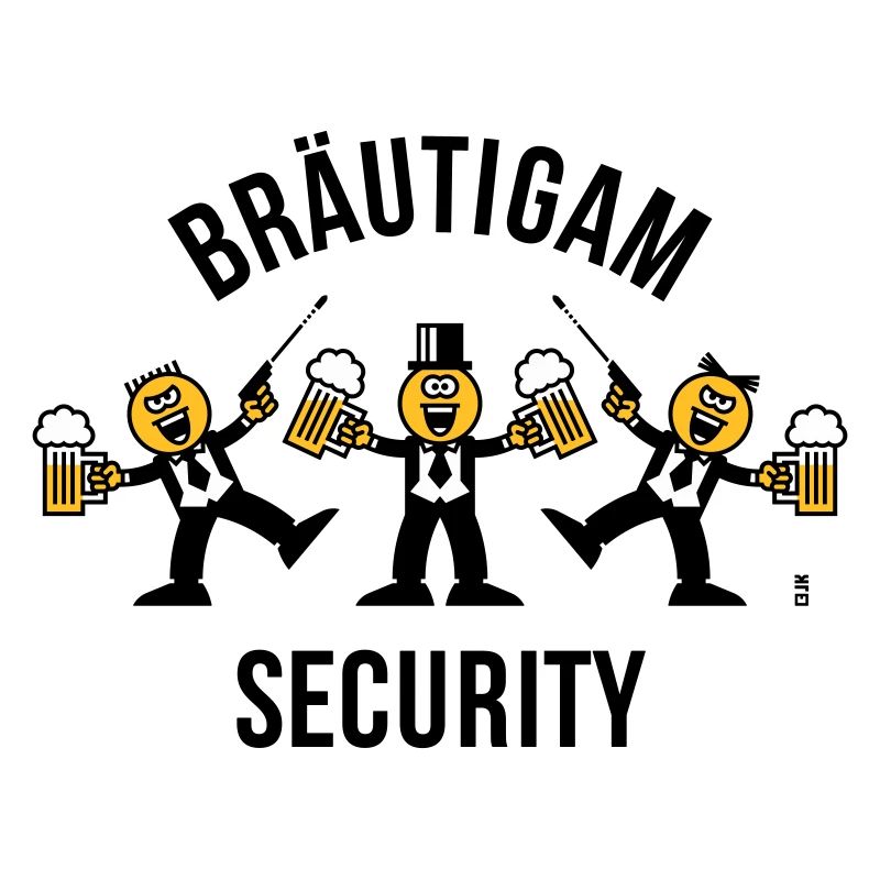 Bräutigam Security (JGA / Karikatur / Tanz / 3C B)