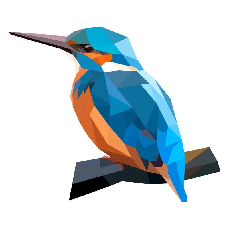 Polyart Eisvogel