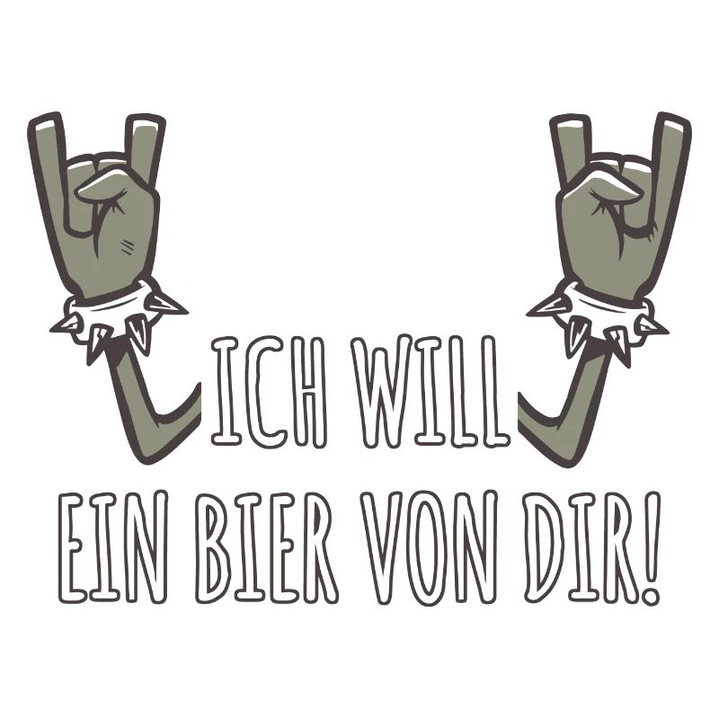 Pommesgabel Spruch Ich Will Ein Bier Von Dir