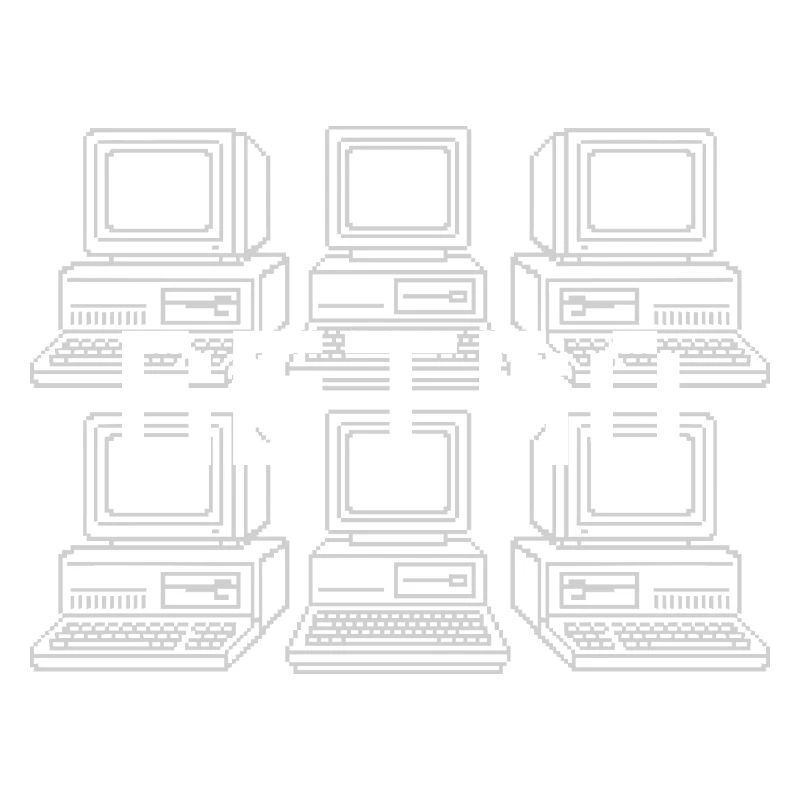 Retro Computer Grid Techno