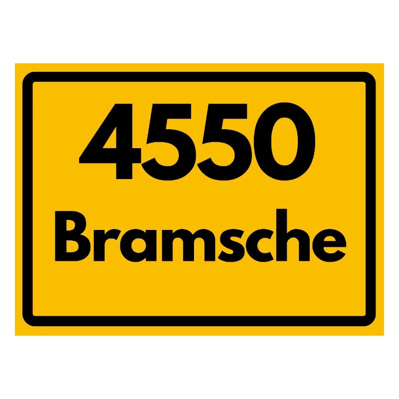 ALTE POSTLEITZAHL PLZ RETRO  4550 BRAMSCHE