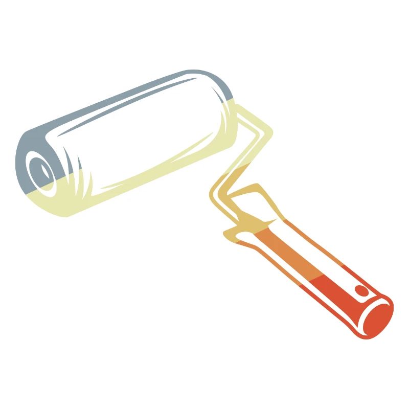 Retro Painter's Scroll Sketch