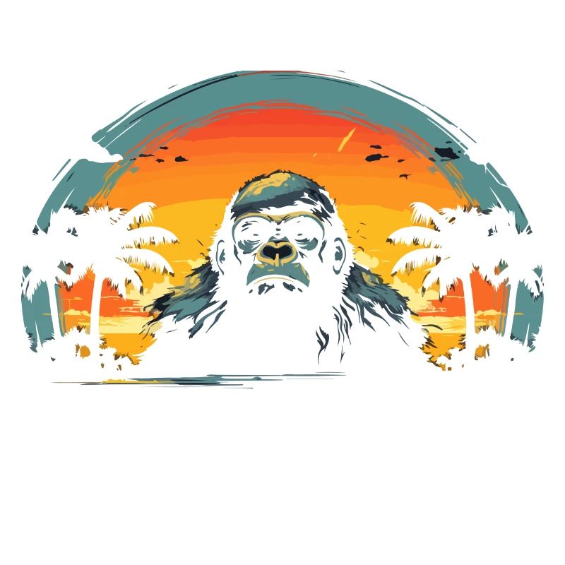 In einer Welt der Menschen Sei ein Gorilla Gorillas Gorillas