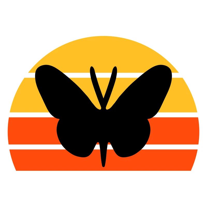 Schmetterling vor einer Halbsonne