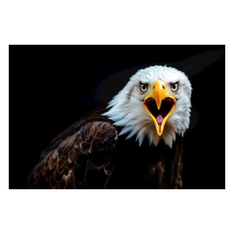 Wütender Adler Blick