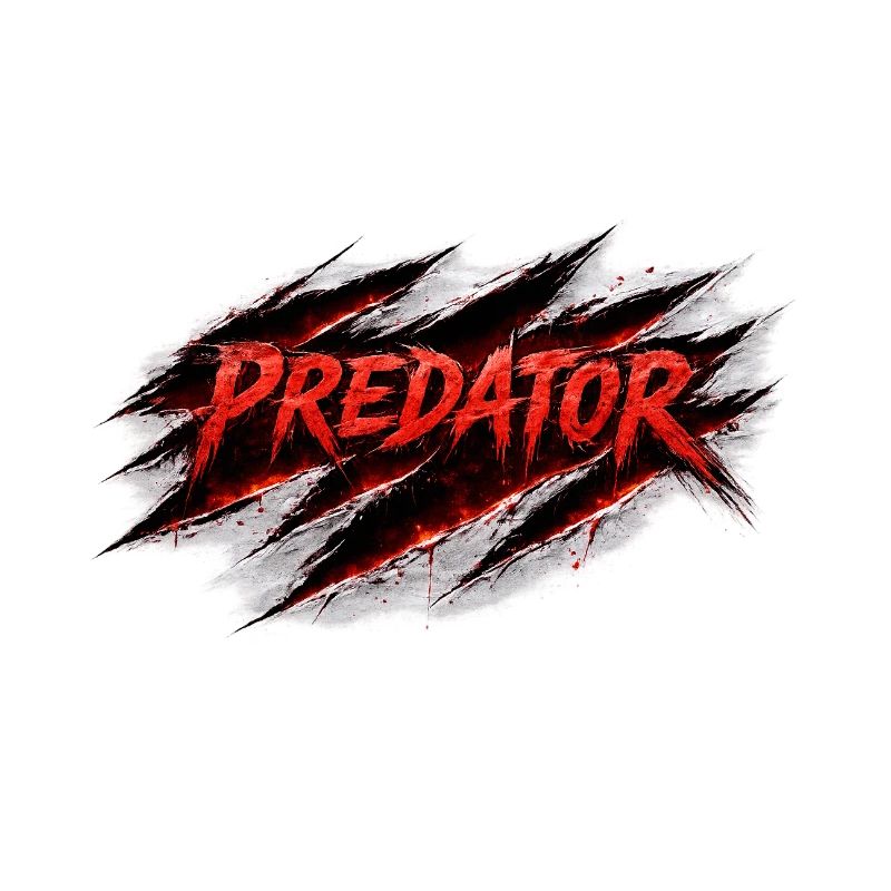 Predator Scratch Retro Style