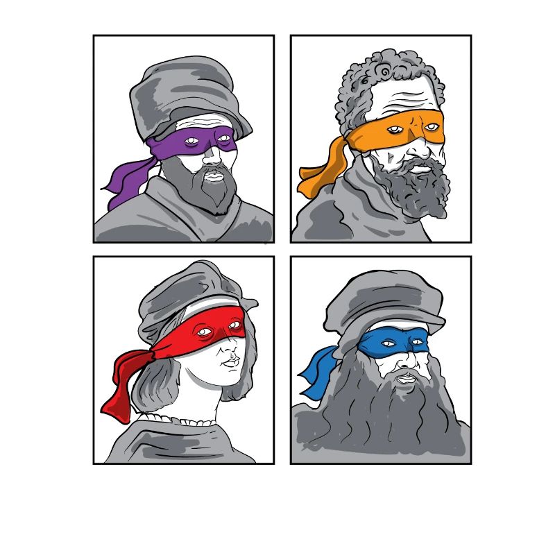 Leonardo Donatello Michelangelo Raphael Geschenk