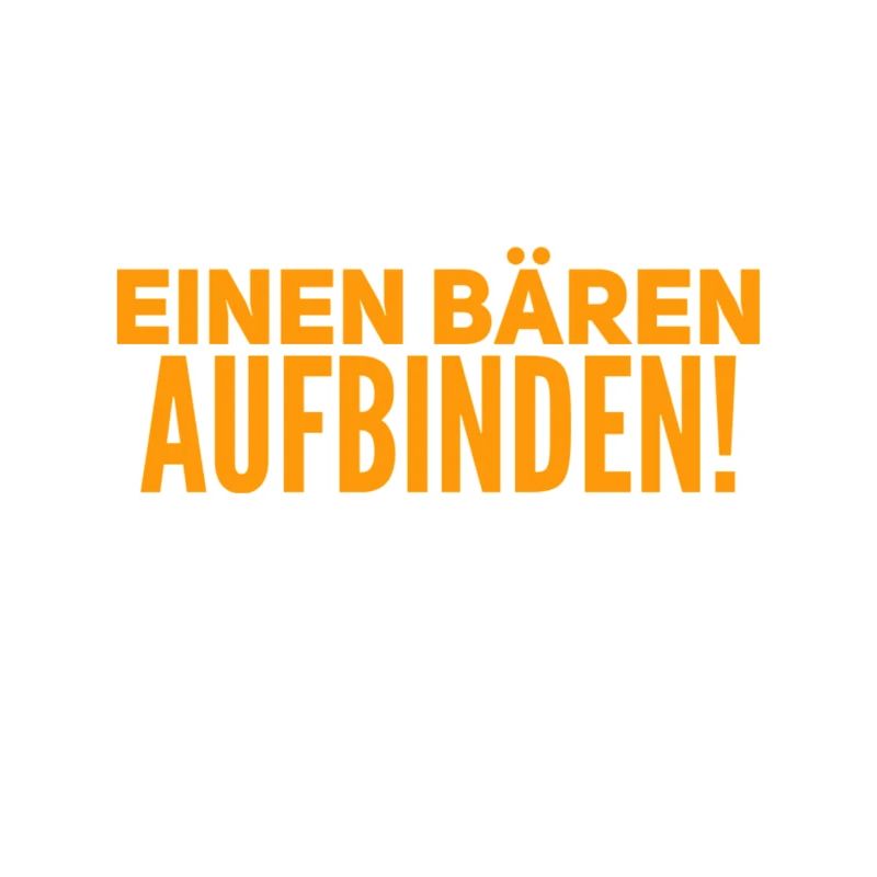 einen Bären aufbinden
