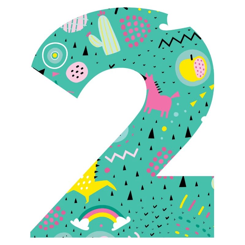 Personalized Birthday Number 2