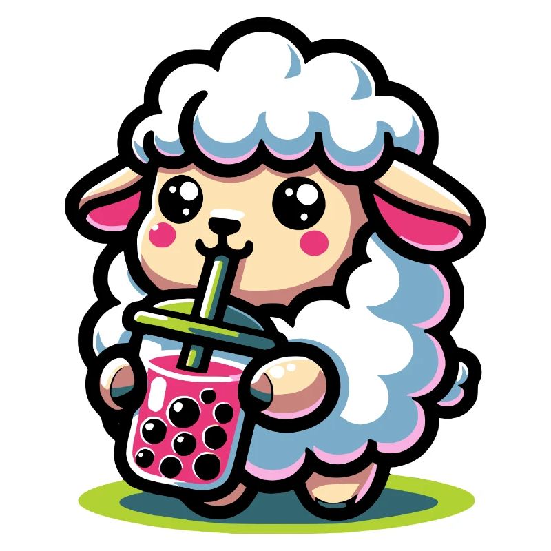 Bubble Tea Sheep Boba Tea Kawaii Geschenk