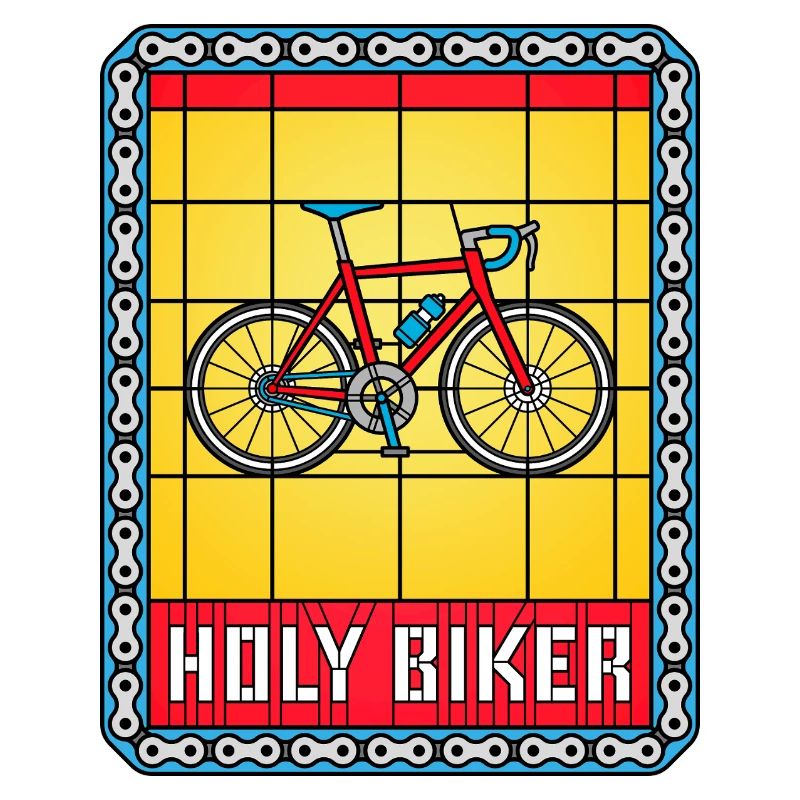 Fahrrad-Buntglasfenster