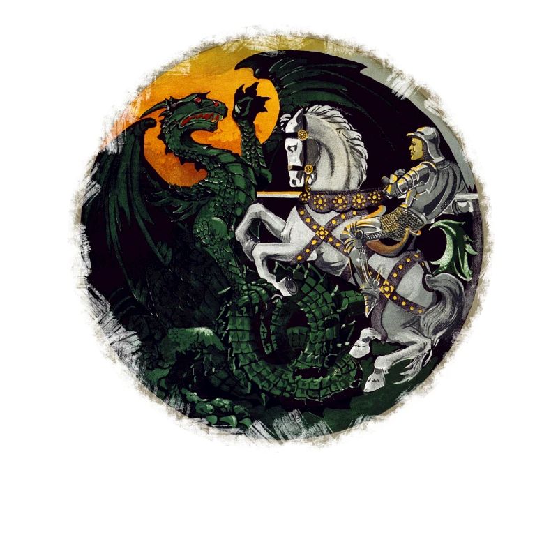 Chevalier combat les dragons