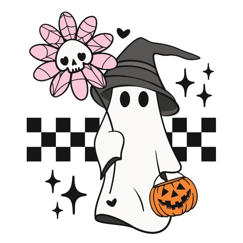 Halloween Geist Kürbis Süßes oder Saures