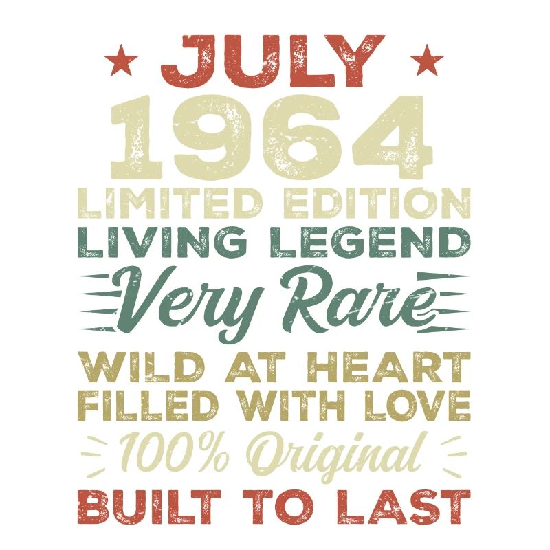 Geschenk Juli 1964 Jubiläum Juli 1964 Geburtstag