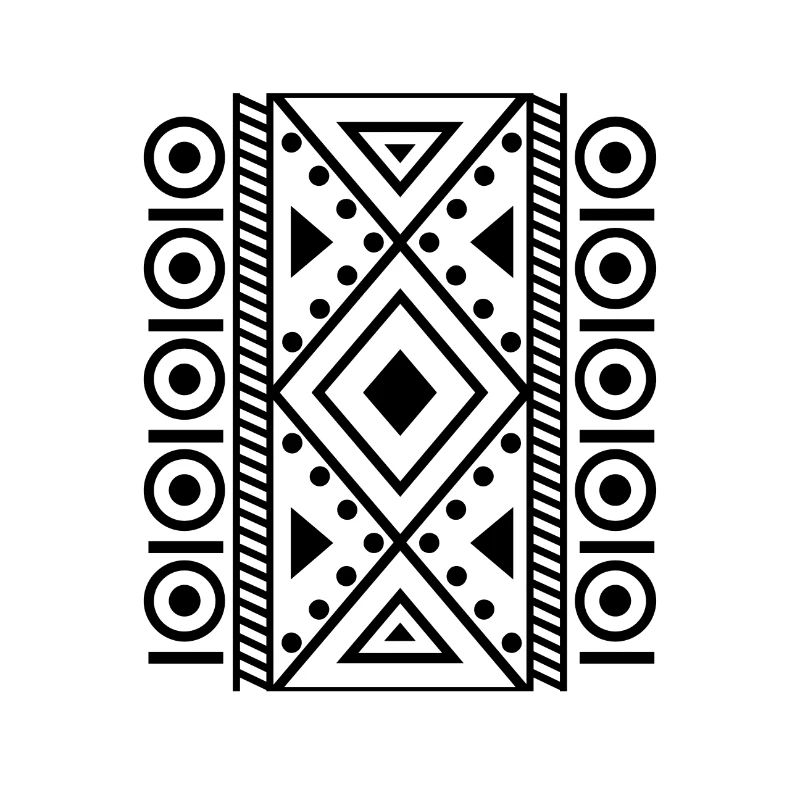 beautiful pattern design black