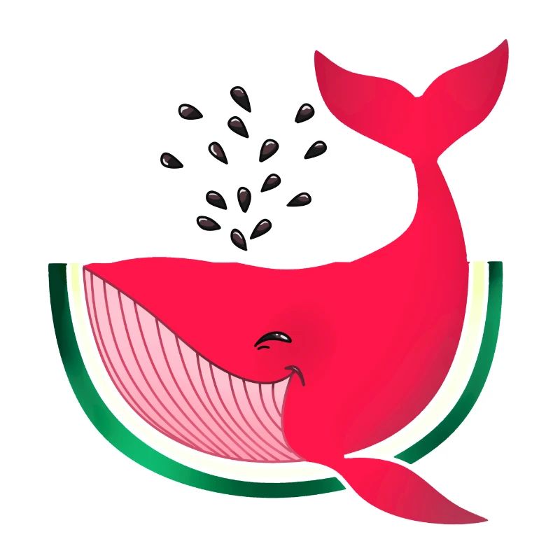 Pastèque Whale Melon Whale Funny