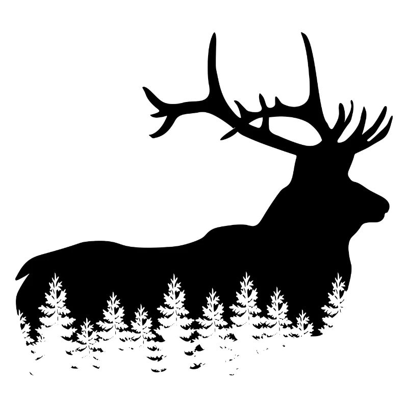 Jäger Bergsteiger Wanderer Hirsch